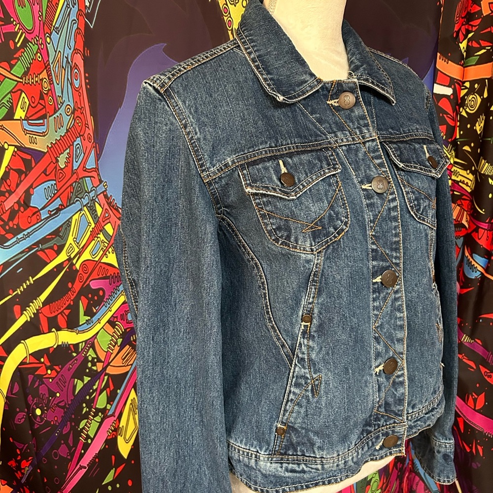 Vintage Bill Blass Denim Jacket Size XL Petite - Picture 5 of 9